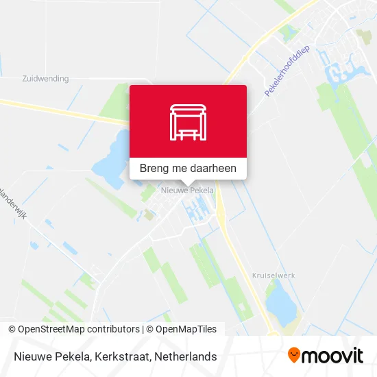 Nieuwe Pekela, Kerkstraat kaart