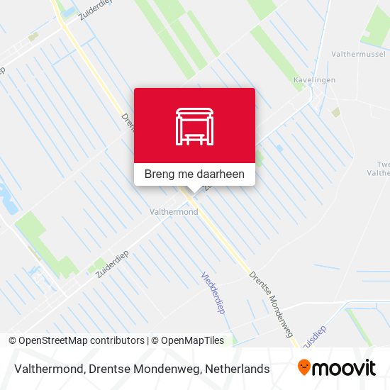 Valthermond, Drentse Mondenweg kaart