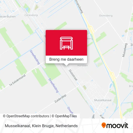 Musselkanaal, Klein Brugje kaart
