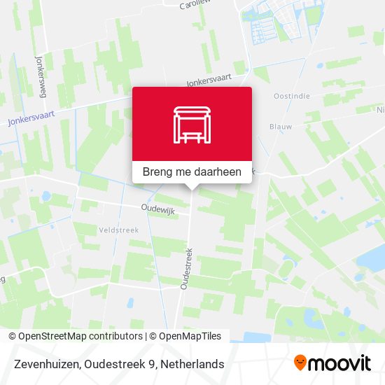 Zevenhuizen, Oudestreek 9 kaart