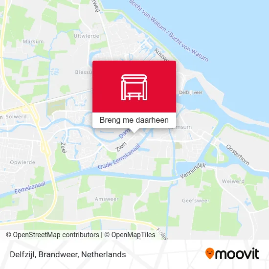 Delfzijl, Brandweer kaart