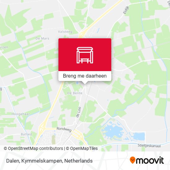 Dalen, Kymmelskampen kaart