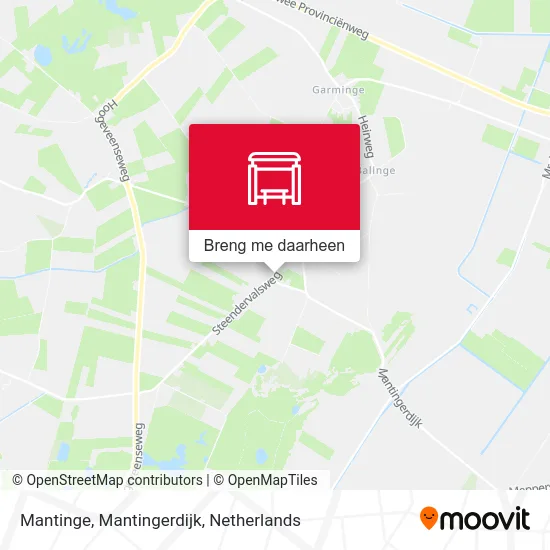 Mantinge, Mantingerdijk kaart