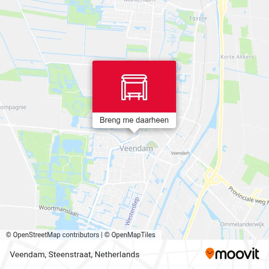 Veendam, Steenstraat kaart