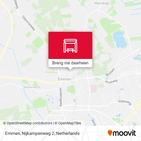 Emmen, Nijkampenweg 2 kaart