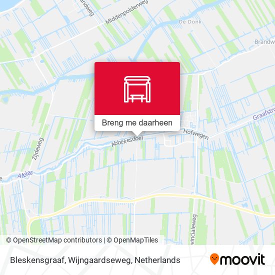 Bleskensgraaf, Wijngaardseweg kaart