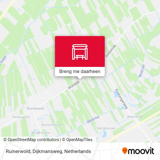 Ruinerwold, Dijkmansweg kaart