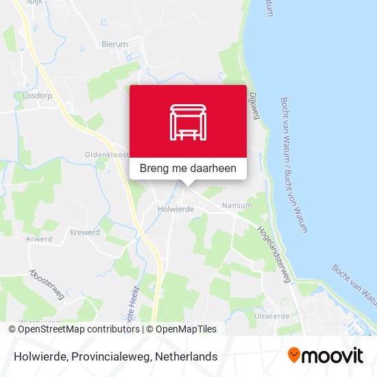 Holwierde, Provincialeweg kaart