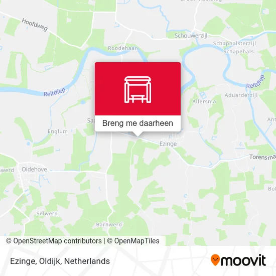 Ezinge, Oldijk kaart