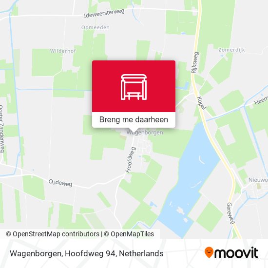 Wagenborgen, Hoofdweg 94 kaart