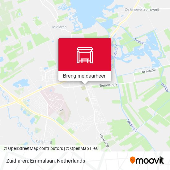 Zuidlaren, Emmalaan kaart