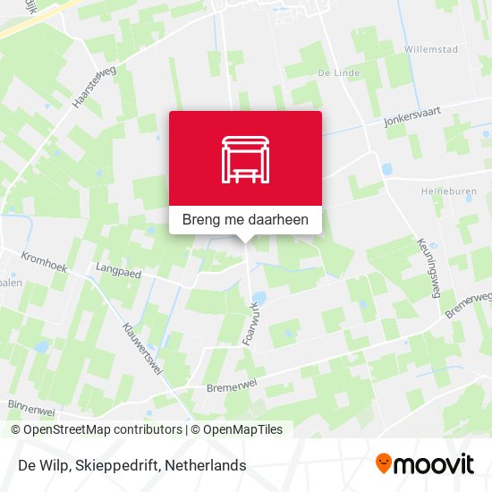 De Wilp, Skieppedrift kaart