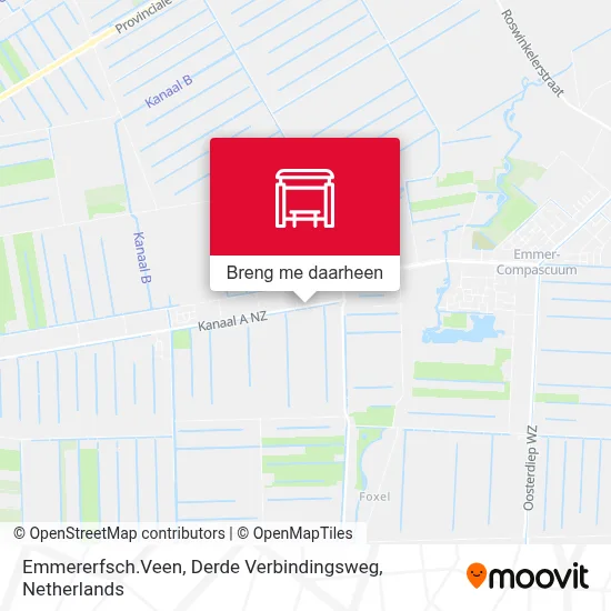 Emmererfsch.Veen, Derde Verbindingsweg kaart
