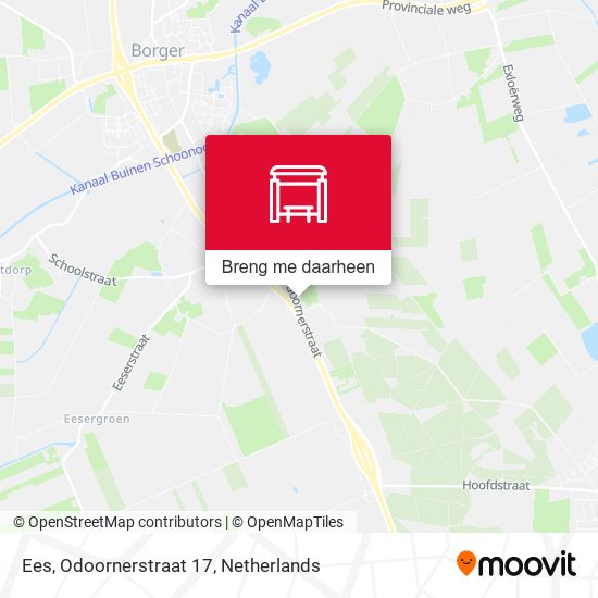 Ees, Odoornerstraat 17 kaart
