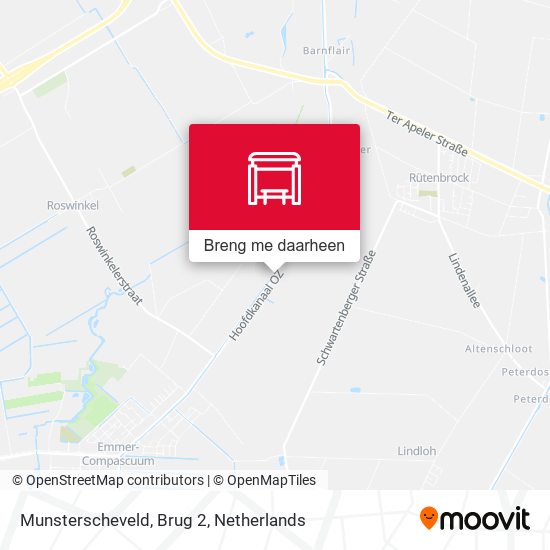 Munsterscheveld, Brug 2 kaart