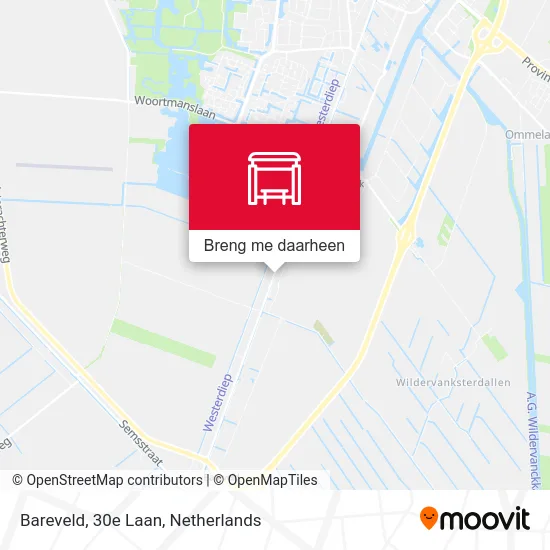 Bareveld, 30e Laan kaart