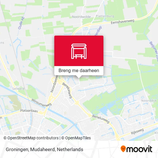 Groningen, Mudaheerd kaart