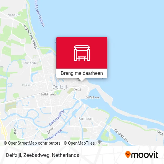 Delfzijl, Zeebadweg kaart