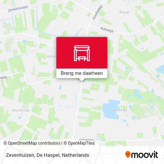 Zevenhuizen, De Haspel kaart