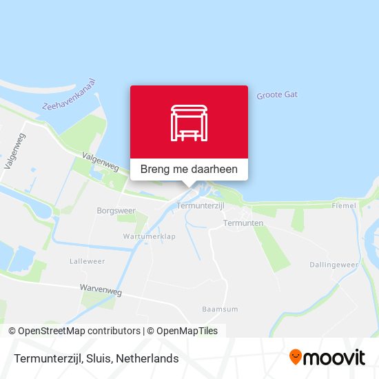 Termunterzijl, Sluis kaart
