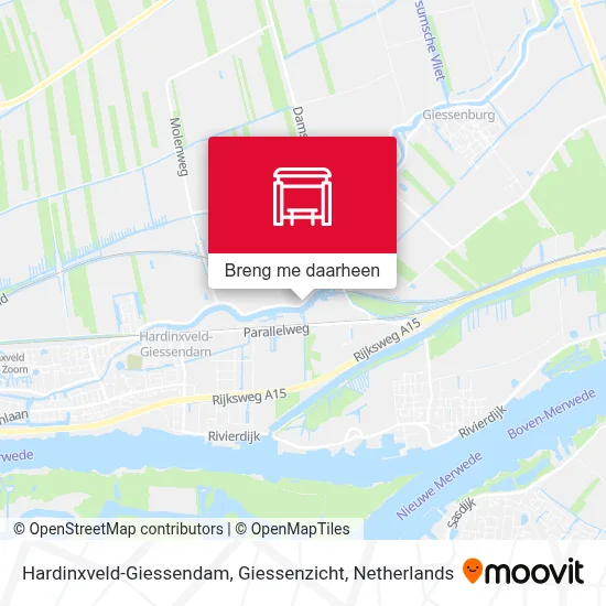 Hardinxveld-Giessendam, Giessenzicht kaart