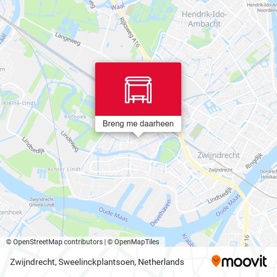 Zwijndrecht, Sweelinckplantsoen kaart