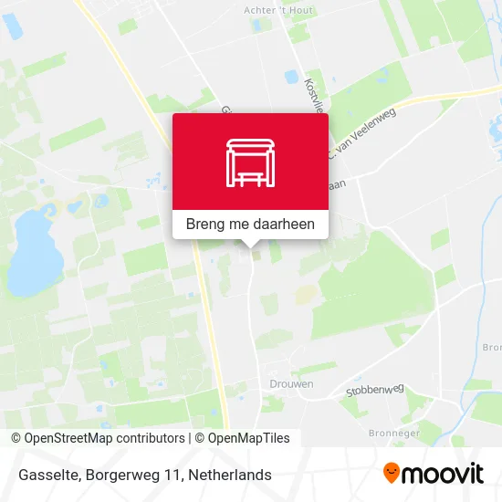 Gasselte, Borgerweg 11 kaart