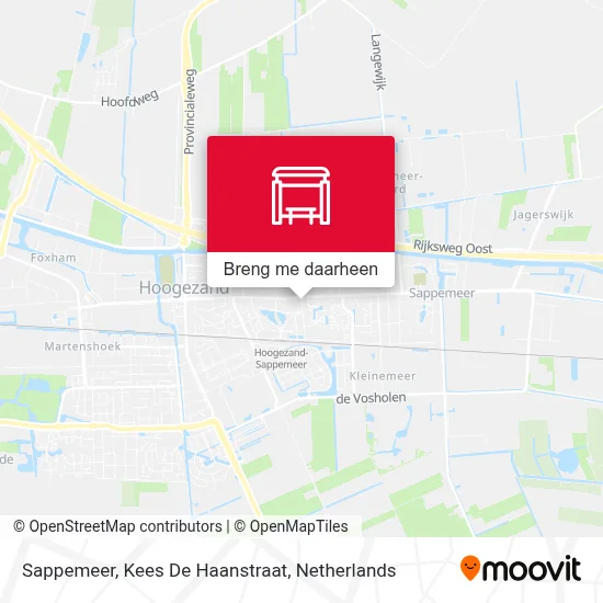 Sappemeer, Kees De Haanstraat kaart
