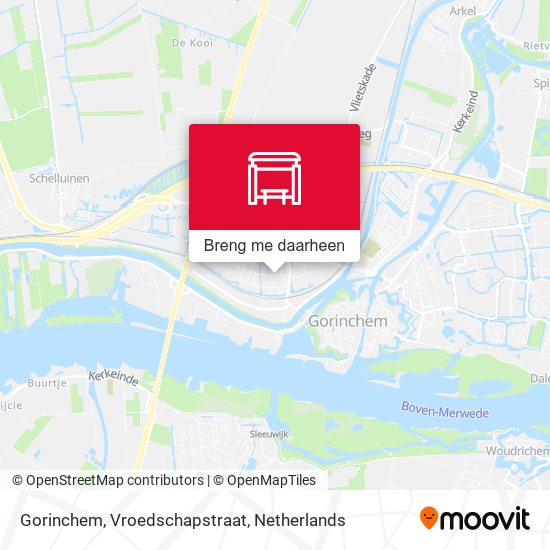 Gorinchem, Vroedschapstraat kaart