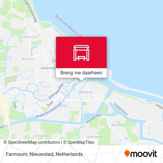 Farmsum, Nieuwstad kaart