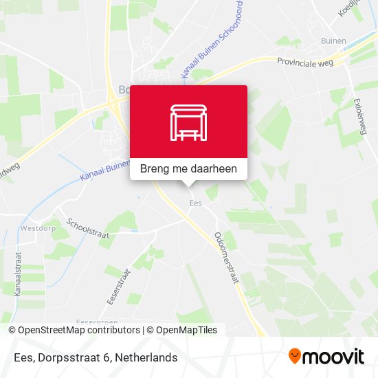 Ees, Dorpsstraat 6 kaart