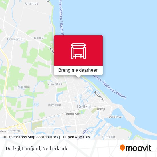 Delfzijl, Limfjord kaart