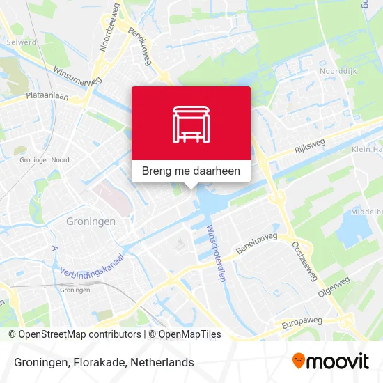 Groningen, Florakade kaart