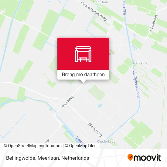 Bellingwolde, Meerlaan kaart