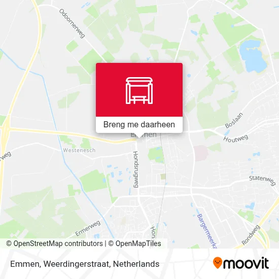 Emmen, Weerdingerstraat kaart