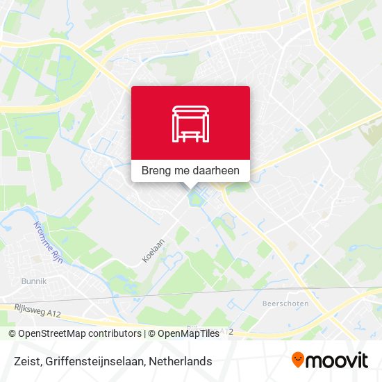 Zeist, Griffensteijnselaan kaart