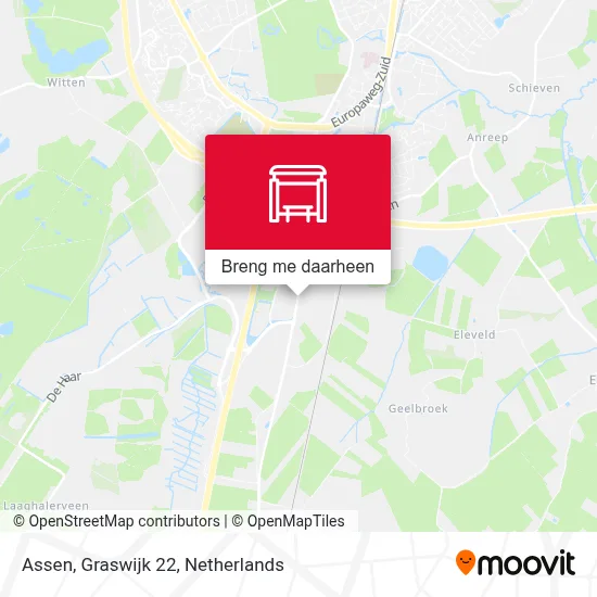 Assen, Graswijk 22 kaart