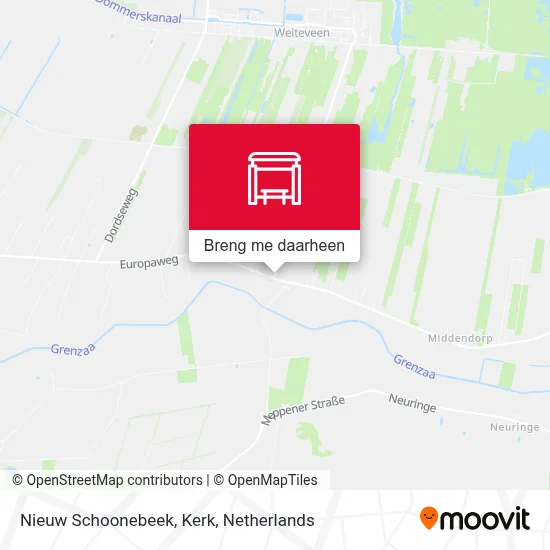 Nieuw Schoonebeek, Kerk kaart
