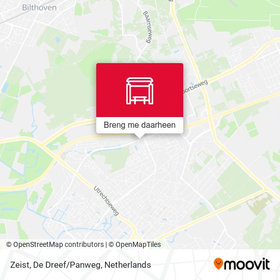 Zeist, De Dreef/Panweg kaart