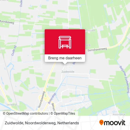 Zuidwolde, Noordwolderweg kaart