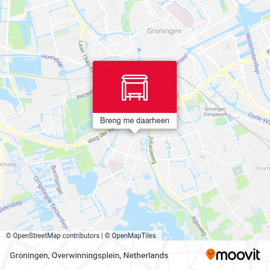 Groningen, Overwinningsplein kaart