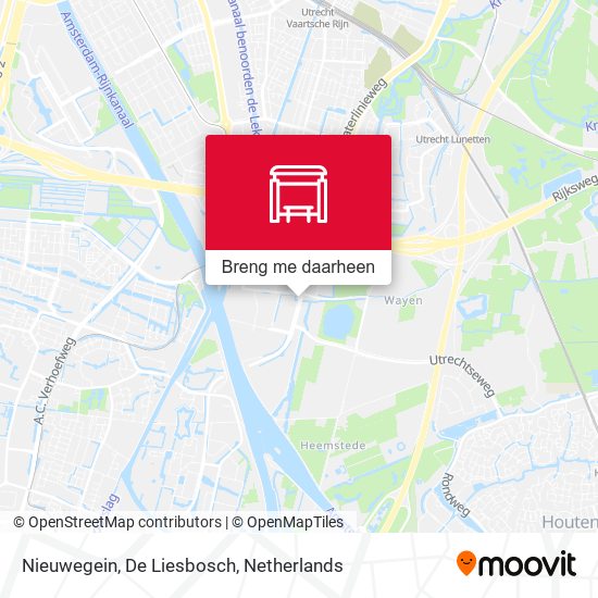Nieuwegein, De Liesbosch kaart