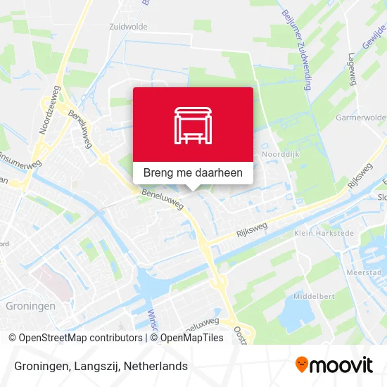 Groningen, Langszij kaart