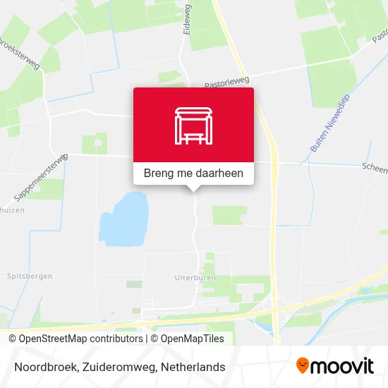 Noordbroek, Zuideromweg kaart