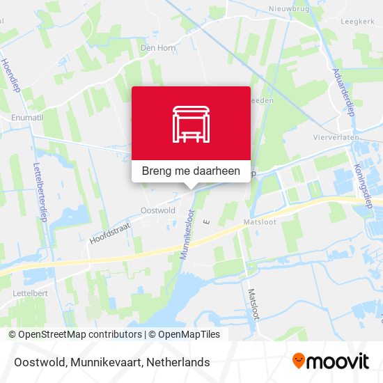 Oostwold, Munnikevaart kaart