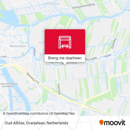 Oud-Alblas, Oranjelaan kaart