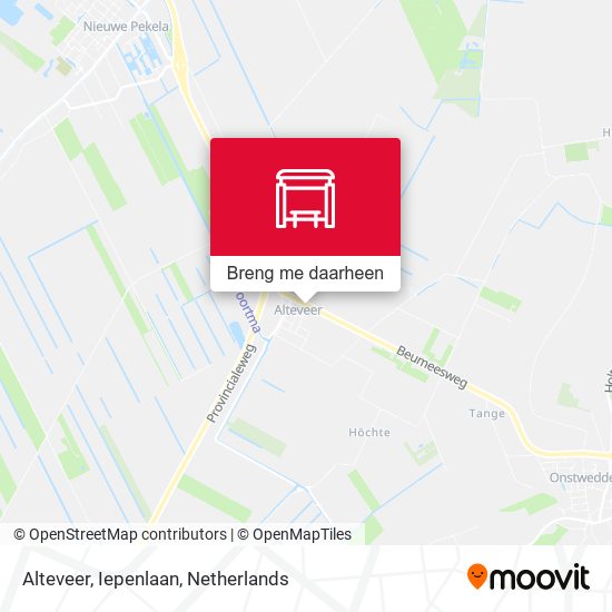 Alteveer, Iepenlaan kaart