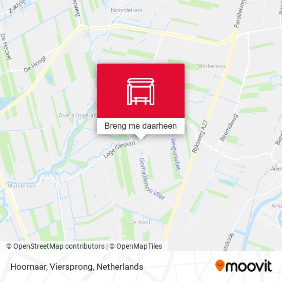 Hoornaar, Viersprong kaart