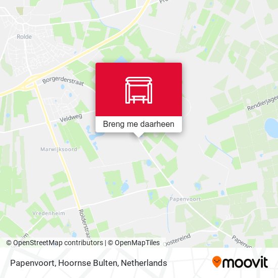 Papenvoort, Hoornse Bulten kaart
