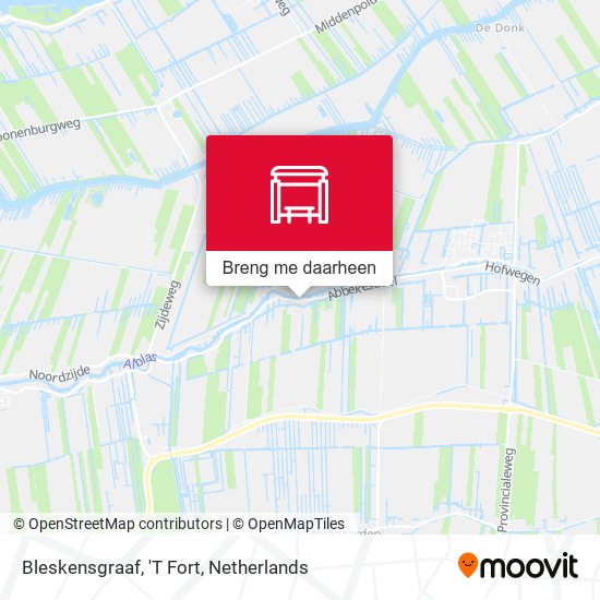 Bleskensgraaf, 'T Fort kaart